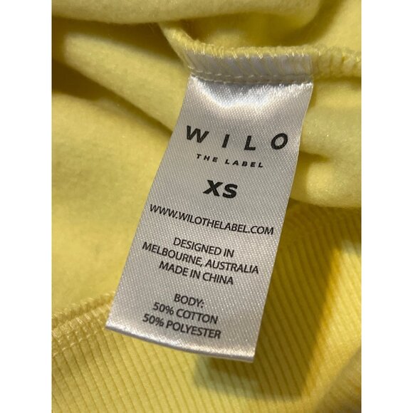 Wilo Wellness XS Sweatshirt & Shorts Activewear Set In Yellow & Light Blue - Picture 9 of 15